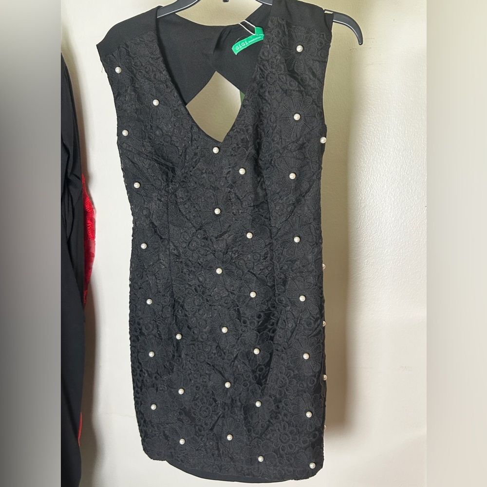 Black lace dress